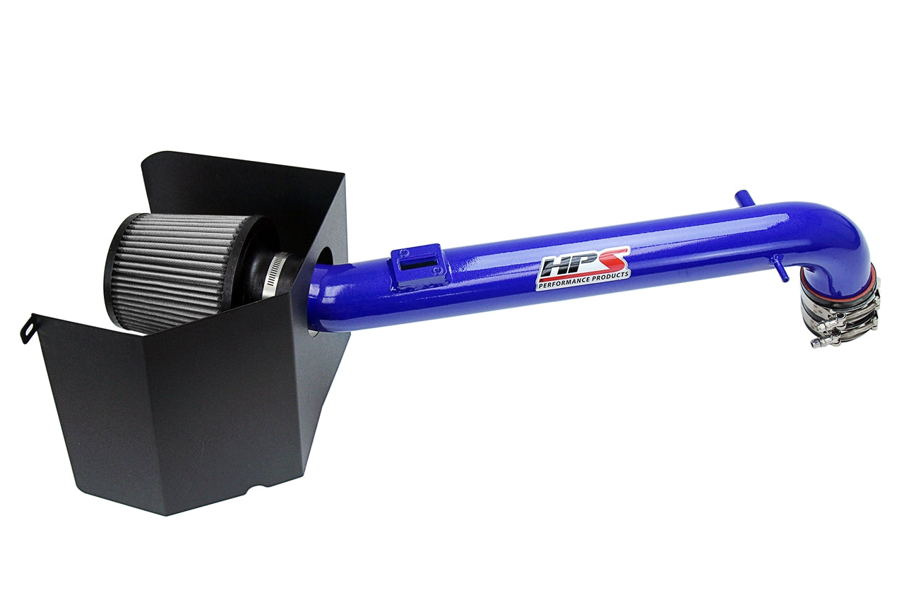 HPS Blue Shortram Air Intake + Heat Shield for 2005-2022 Toyota Tacoma 2.7L