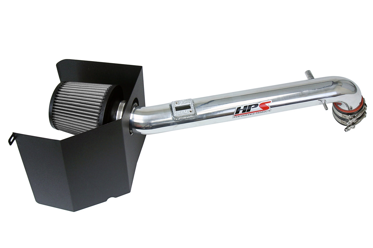 HPS Polish Shortram Air Intake + Heat Shield for 2005-2022 Toyota Tacoma 2.7L