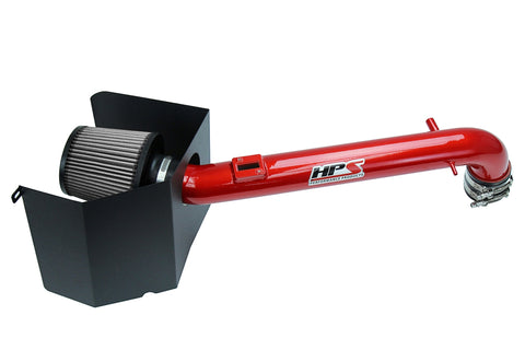 HPS Red Shortram Air Intake + Heat Shield for 2005-2022 Toyota Tacoma 2.7L