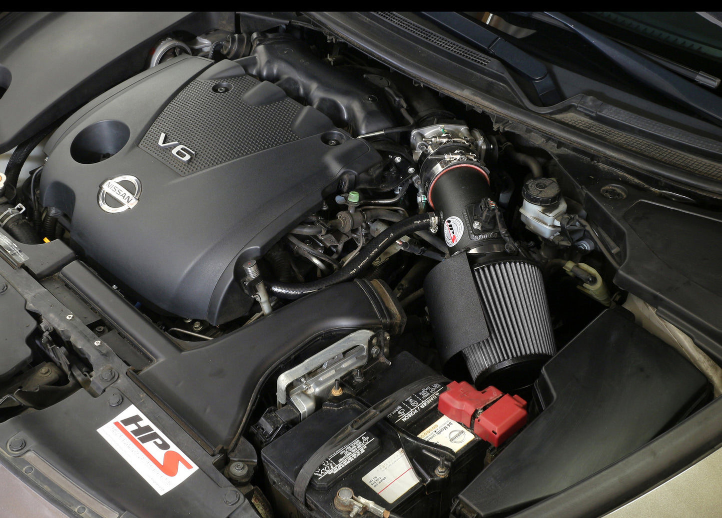 HPS Black Shortram Air Intake + Heat Shield for 2009-2014 Nissan Maxima V6 3.5L