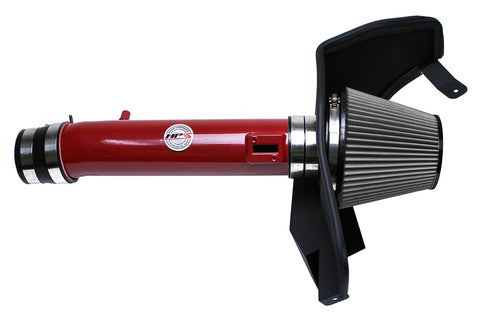 HPS Red Shortram Air Intake + Heat Shield for 2011-2014 Ford Mustang 3.7L V6