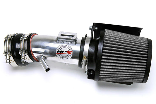 HPS Polish Shortram Air Intake + Heat Shield for 2007-2012 Nissan Altima V6 3.5L