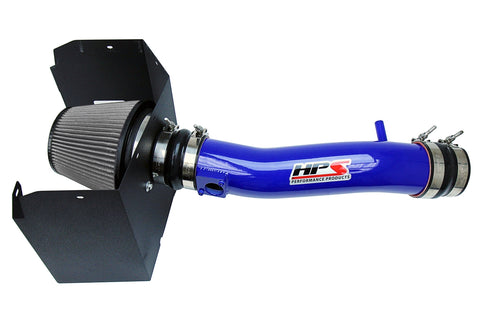 HPS Blue Shortram Air Intake + Heat Shield for 2016-2022 Toyota Tacoma 3.5L V6