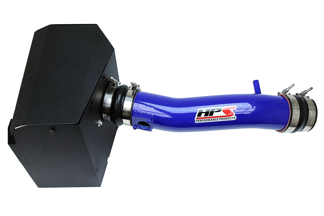 HPS Blue Shortram Air Intake + Heat Shield for 2016-2022 Toyota Tacoma 3.5L V6
