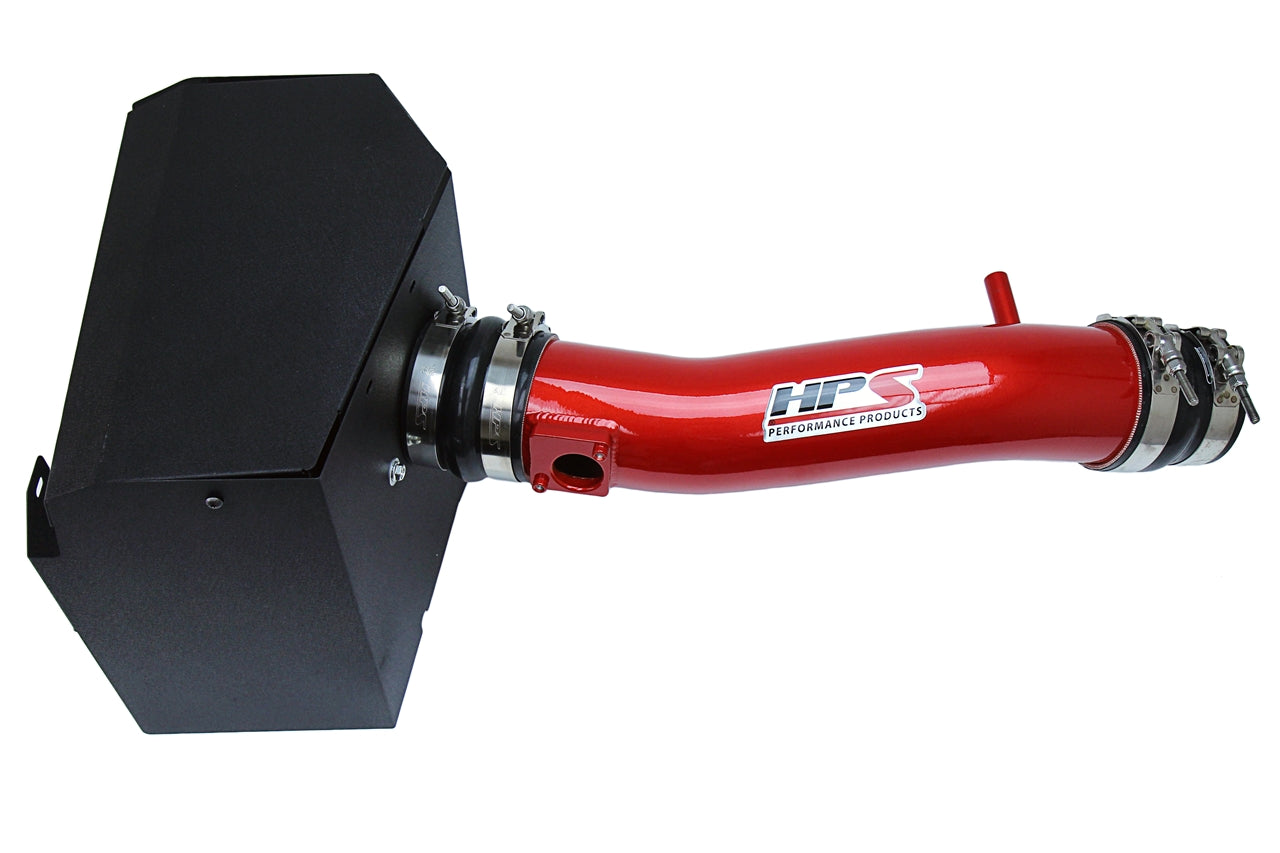 HPS Red Shortram Air Intake + Heat Shield for 2016-2022 Toyota Tacoma 3.5L V6