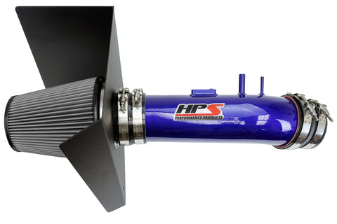 HPS Blue Shortram Air Intake + Heat Shield for 2012-2019 Toyota Tundra 5.7L V8