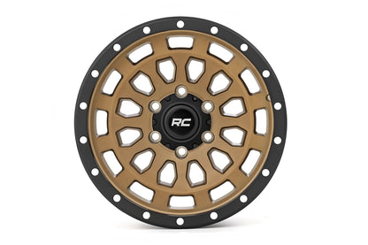 Rough Country 87 Series Wheel | Simulated Beadlock | Bronze/Black | 17x8.5 | 6x5.5 | +0mm | 1999-2006 |  87170912