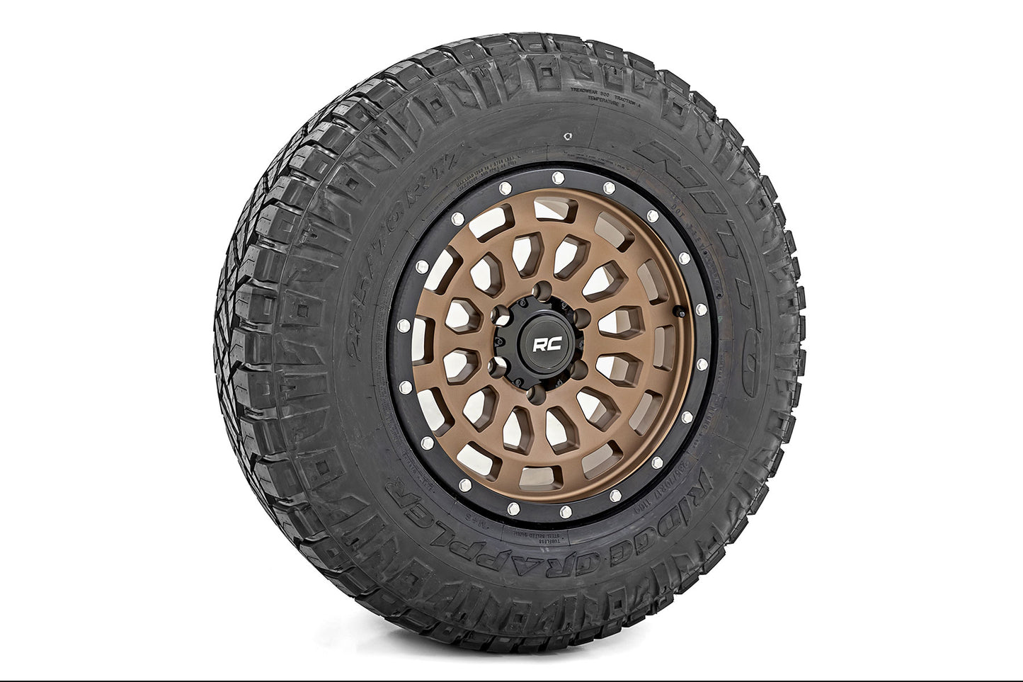 Rough Country 87 Series Wheel | Simulated Beadlock | Bronze/Black | 17x8.5 | 6x5.5 | +0mm | 1999-2006 |  87170912