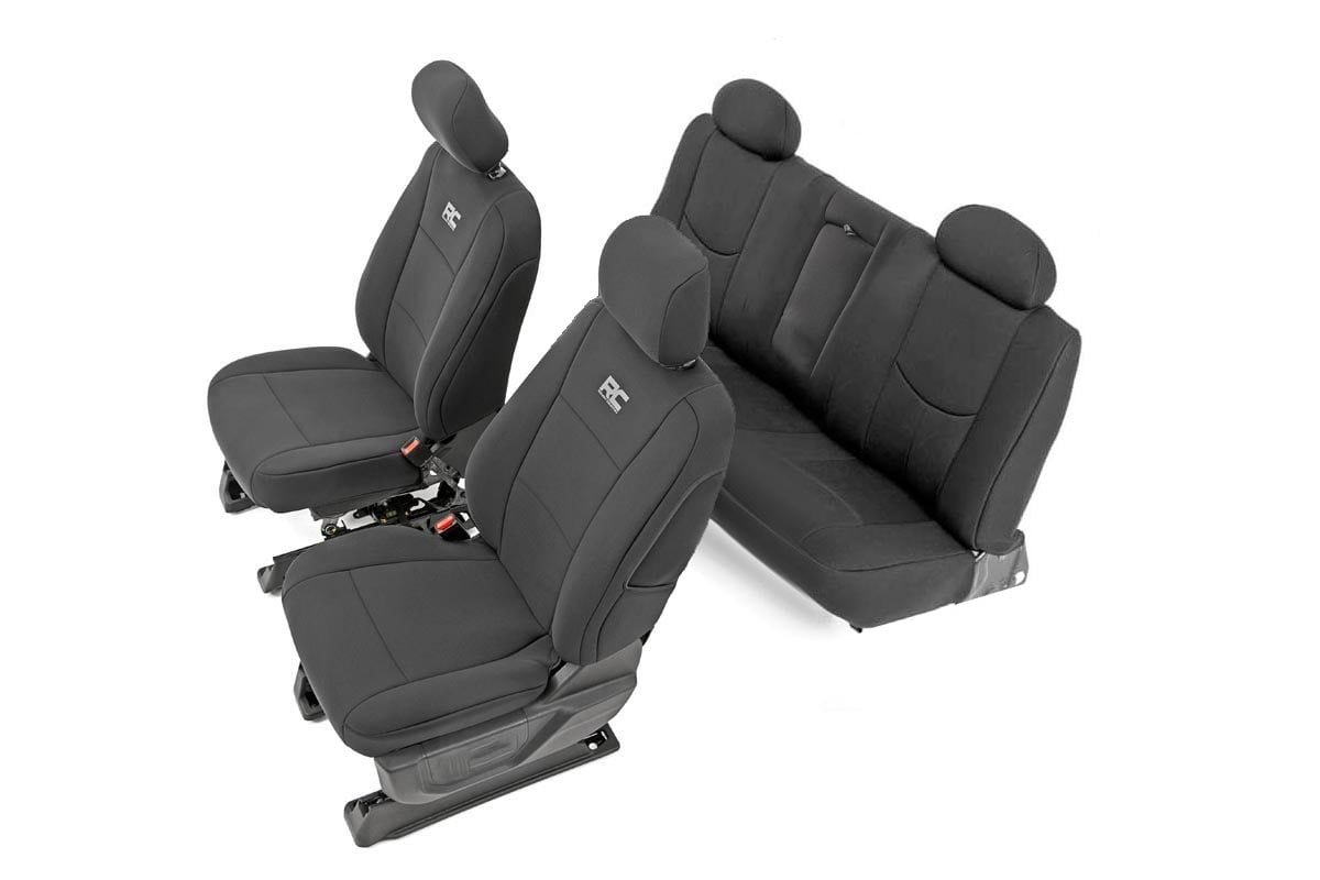 Seat Covers | FR 40/20/40 & Rear | Chevrolet Silverado/GMC Sierra 1500 | 2014-2018 | Rough Country | 91025