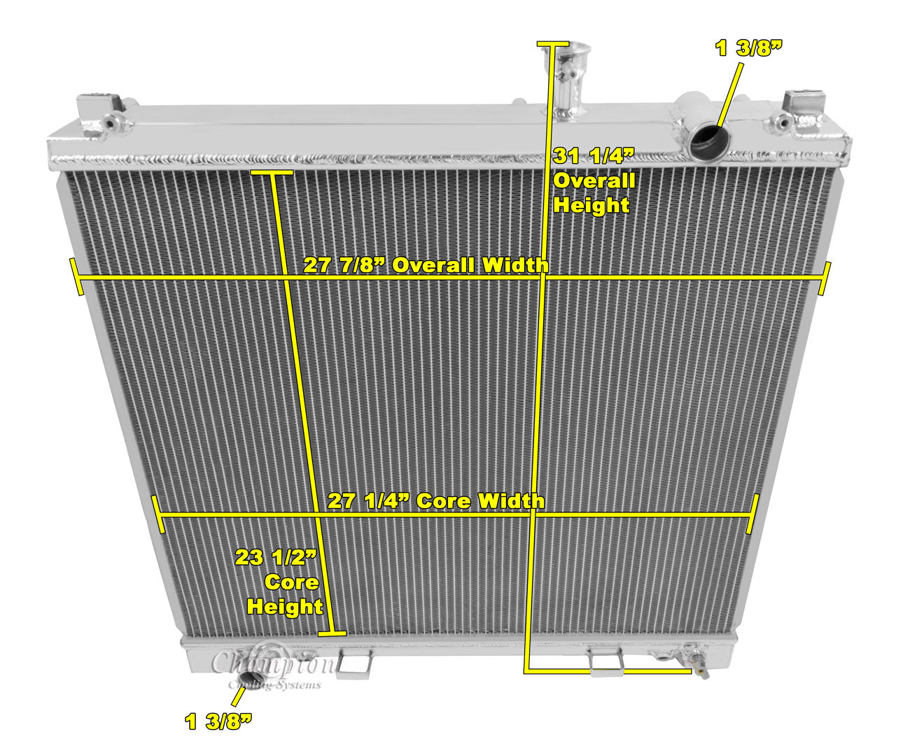 Nissan Titan, Armada / Infiniti QX56 - STILLEN Premium High-Performance Aluminum Radiator - 401446