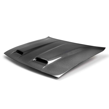 2019 Dodge Challenger Hellcat/RedEye Type-RE Dual Snorkel Style Hood - Anderson Composites - AC-HD19DGCHHC-RE