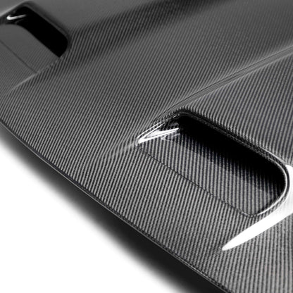 2019 Dodge Challenger Hellcat/RedEye Type-RE Dual Snorkel Style Hood - Anderson Composites - AC-HD19DGCHHC-RE