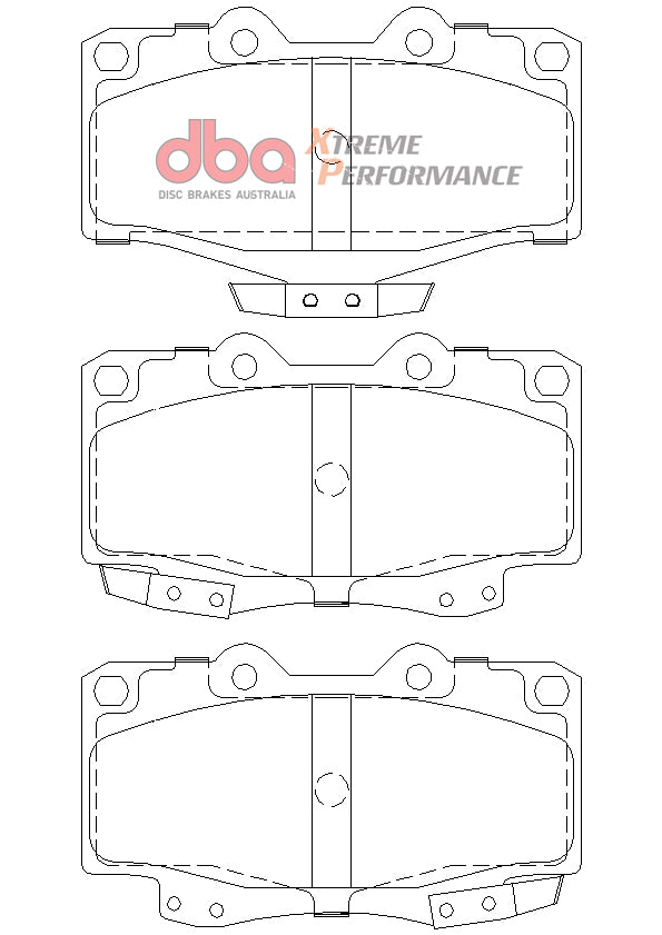 1995-2004 Toyota Tacoma & More | DBA XP Street Series Brake Pads [Front] | DB1149XP
