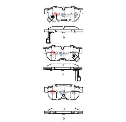 1998-2001 Acura Integra & More | DBA SSEV Street Series Brake Pads [Rear] | DB1163SSEV