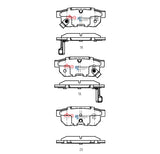 1998-2001 Acura Integra & More | DBA SSEV Street Series Brake Pads [Rear] | DB1163SSEV