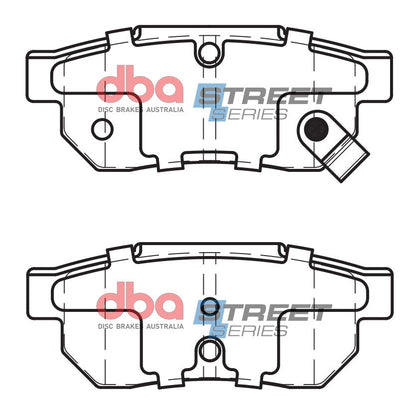 1998-2001 Acura Integra & More | DBA SS Street Series Brake Pads [Rear] | DB1163SS