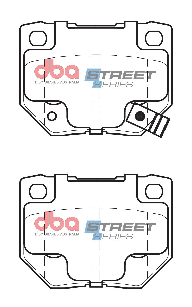 2006-2007 Subaru Impreza | DBA SS Street Series Brake Pads [Rear] | DB1220SS