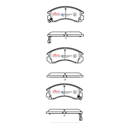 1998-2004 Mitsubishi Montero Sport & More | DBA SSEV Street Series Brake Pads [Front] | DB1223SSEV