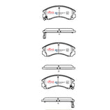 1998-2004 Mitsubishi Montero Sport & More | DBA SSEV Street Series Brake Pads [Front] | DB1223SSEV