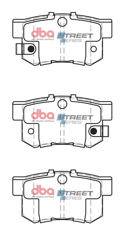1999-2006 Acura TL & More | DBA SS Street Series Brake Pads [Rear] | DB1230SS