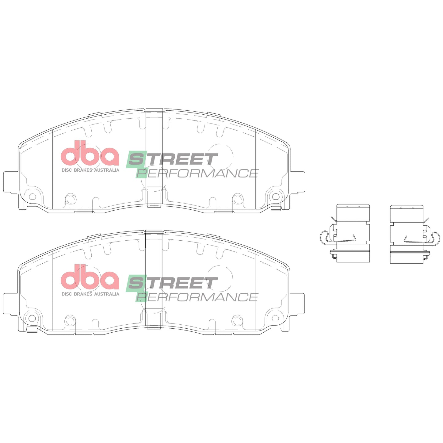 2018-2021 Chrysler Pacifica & More | DBA SP Street Series Brake Pads [Front] | DB15038SP
