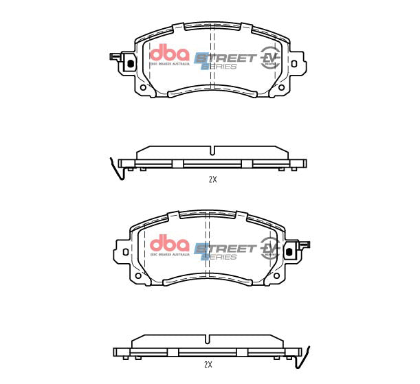 2021-2022 Subaru Forester & More | DBA SSEV Street Series Brake Pads [Front] | DB15042SSEV