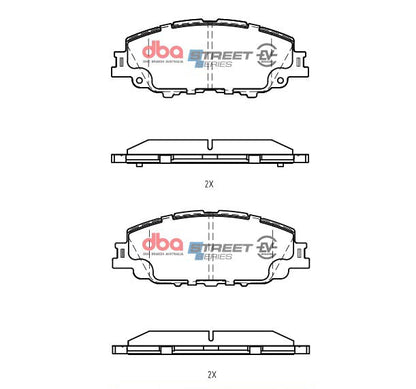 2020-2021 Toyota Prius Prime | DBA SSEV Street Series Brake Pads [Front] | DB15043SSEV