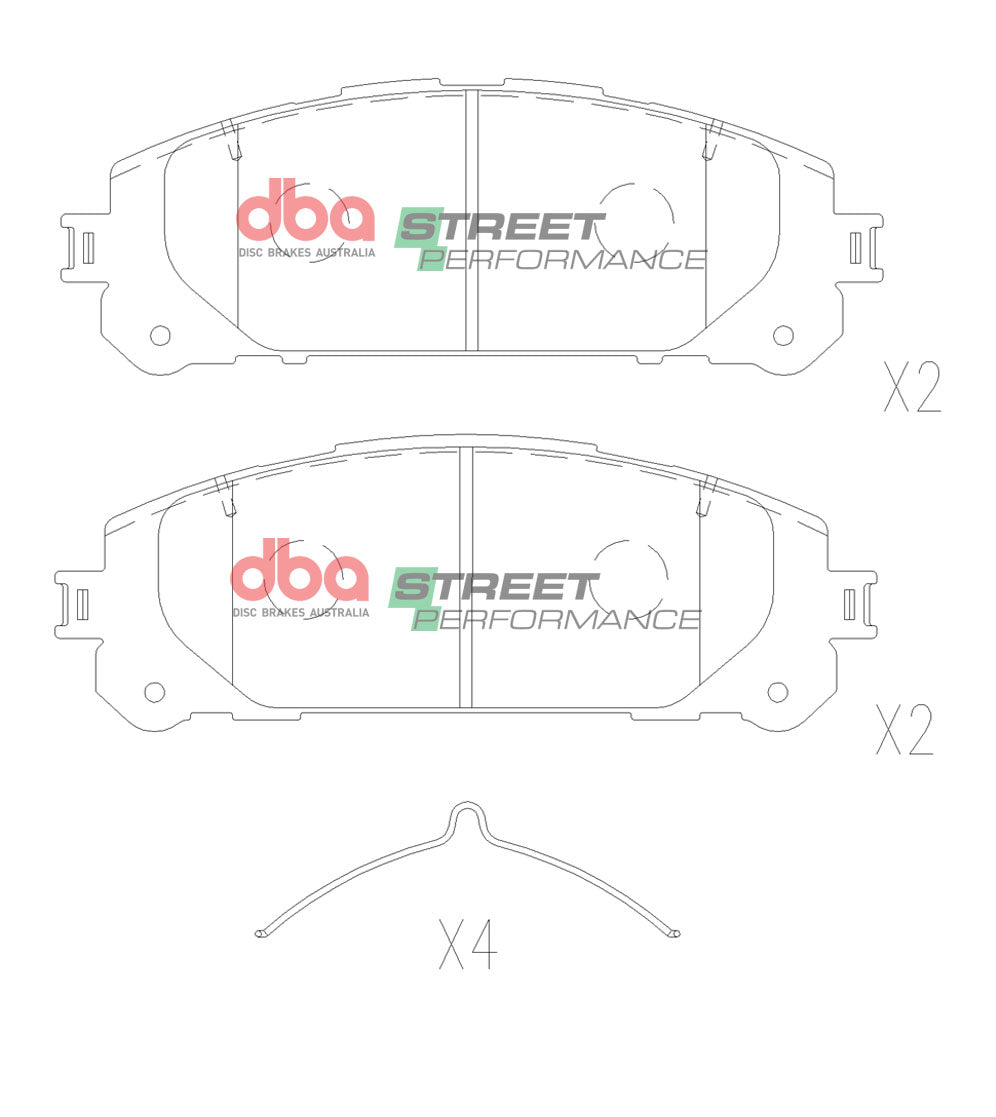 2021-2022 Toyota Highlander | DBA SP Street Series Brake Pads [Front] | DB15067SP