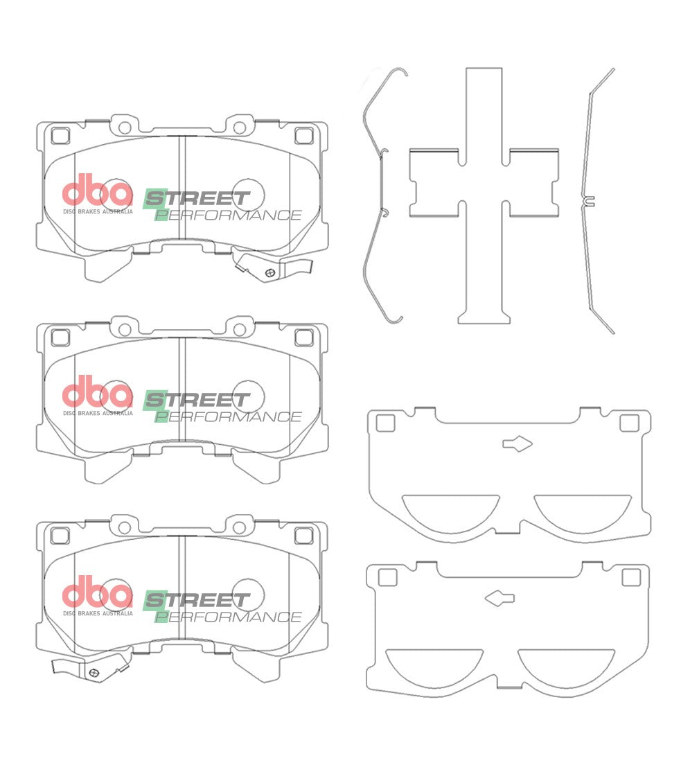 2022 Lexus LX600 | DBA SP Street Series Brake Pads [Front] | DB15077SP