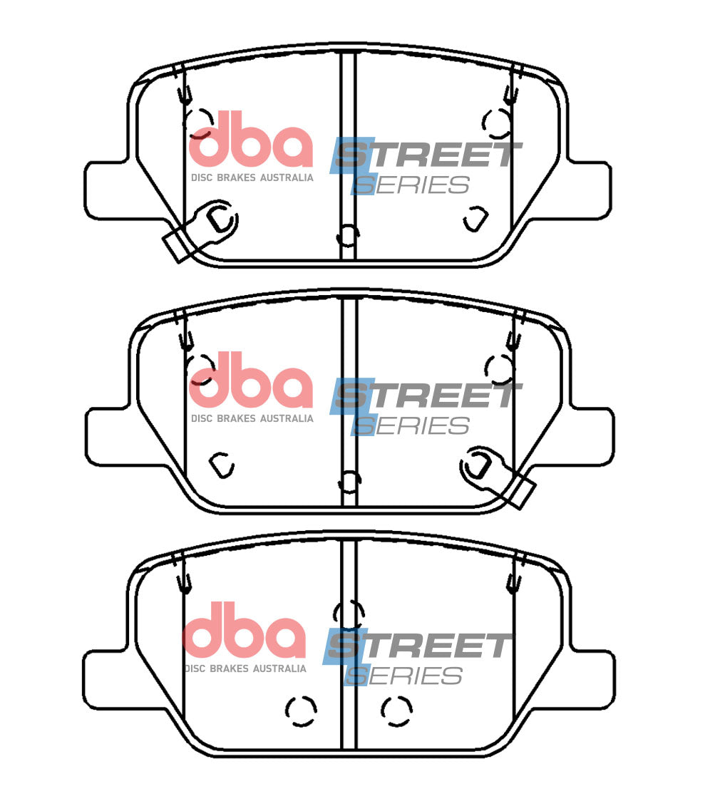 2020-2023 Kia Stinger & More | DBA SS Street Series Brake Pads [Rear] | DB15090SS