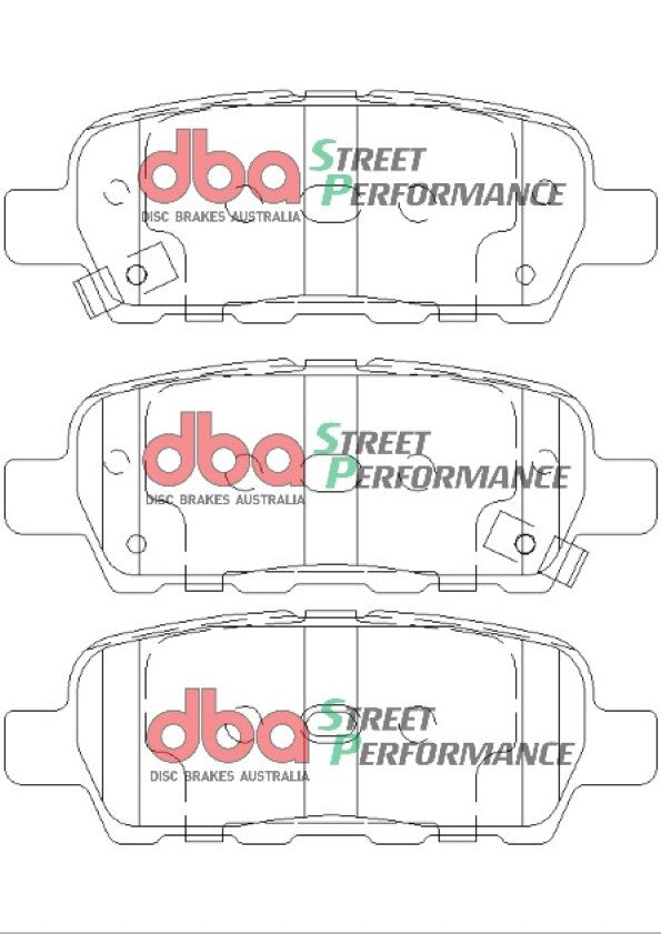 2002-2011 Nissan Altima & More | DBA SP Street Series Brake Pads [Rear] | DB1509SP