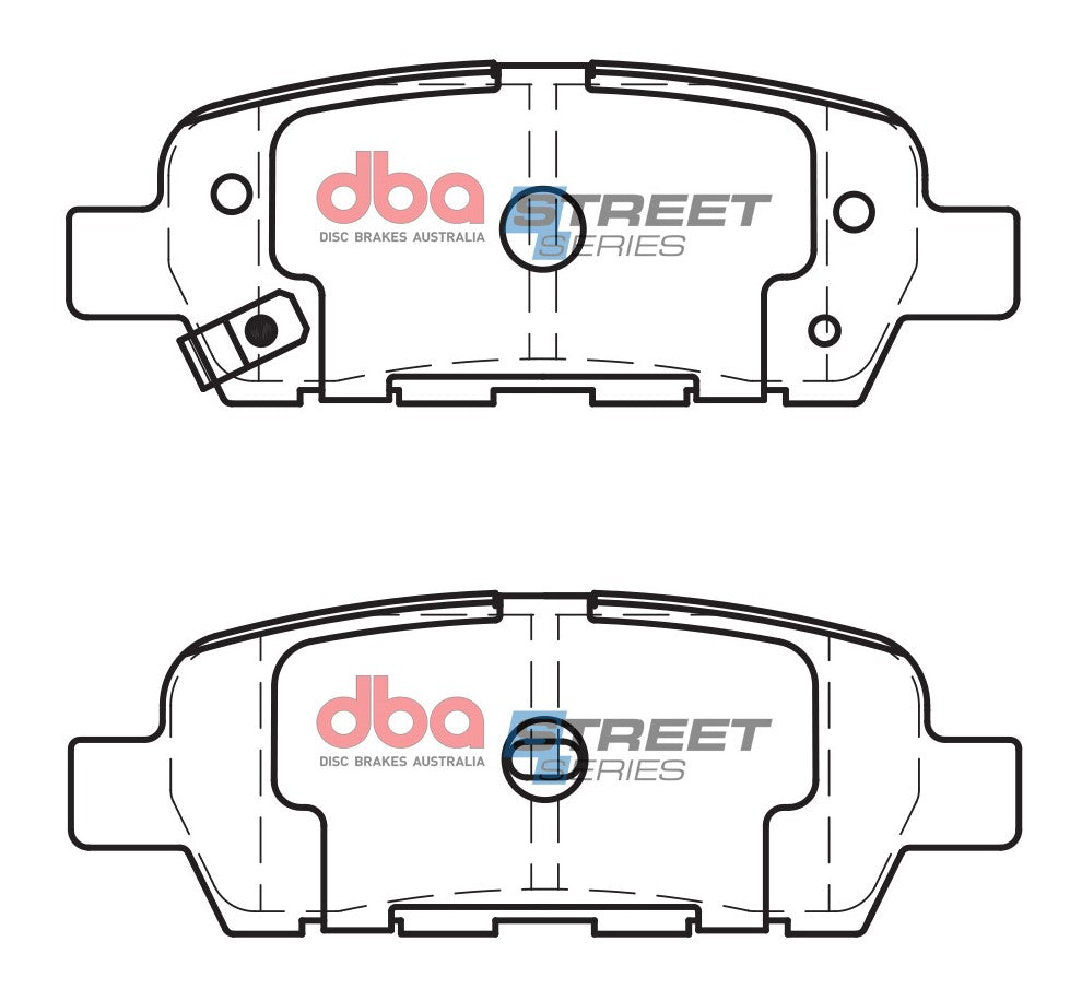 2002-2011 Nissan Altima & More | DBA SS Street Series Brake Pads [Rear] | DB1509SS