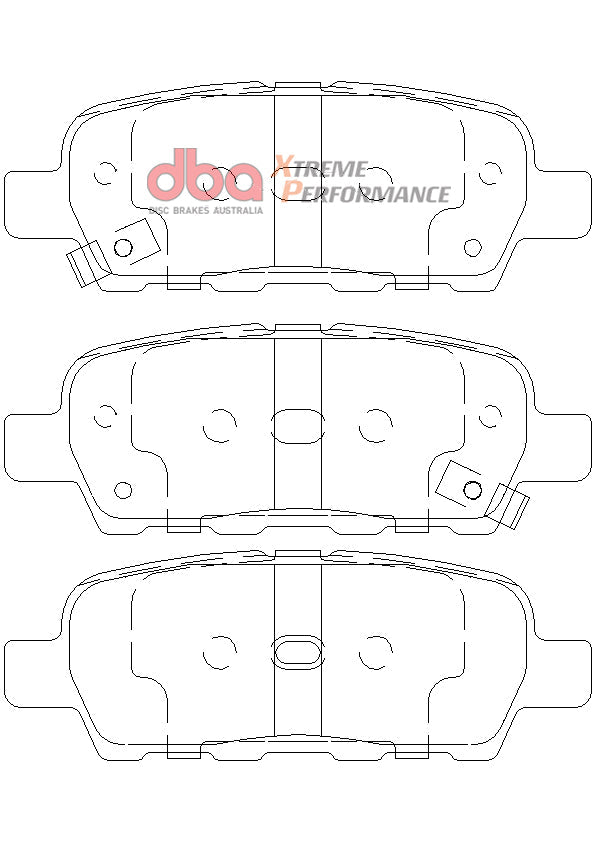 2002-2011 Nissan Altima & More | DBA XP Street Series Brake Pads [Rear] | DB1509XP
