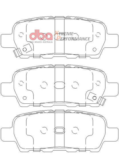 2002-2011 Nissan Altima & More | DBA XP Street Series Brake Pads [Rear] | DB1509XP