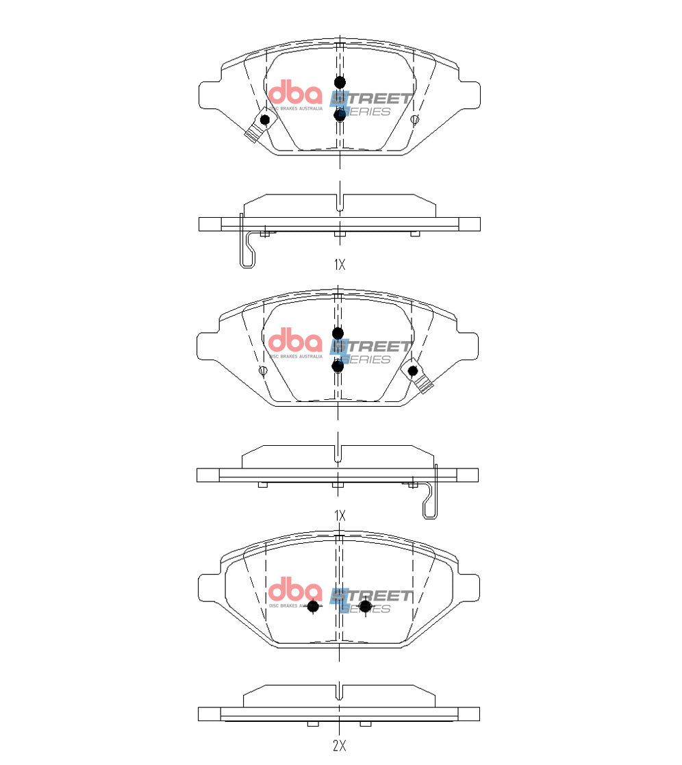 2020-2021 Chevrolet Spark & More | DBA SS Street Series Brake Pads [Front] | DB15140SS