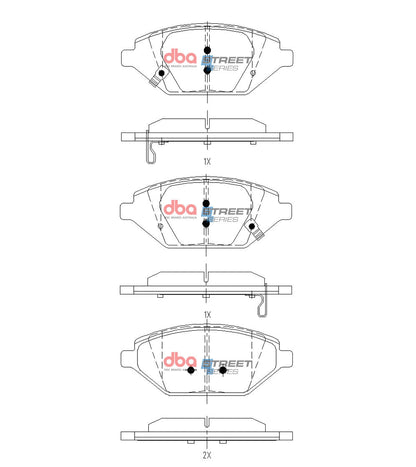 2020-2021 Chevrolet Spark & More | DBA SS Street Series Brake Pads [Front] | DB15140SS