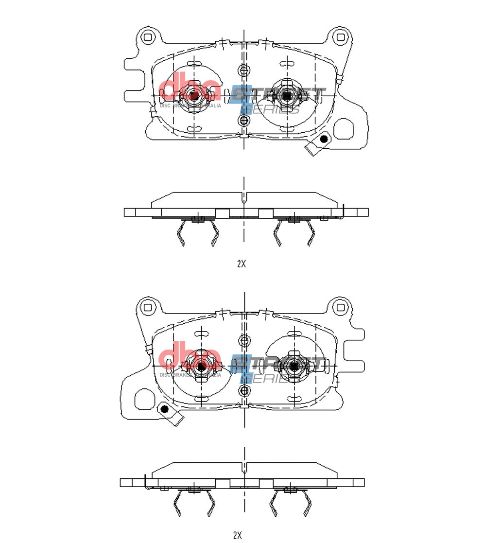 2021-2022 Genesis GV80 | DBA SS Street Series Brake Pads [Front] | DB15141SS