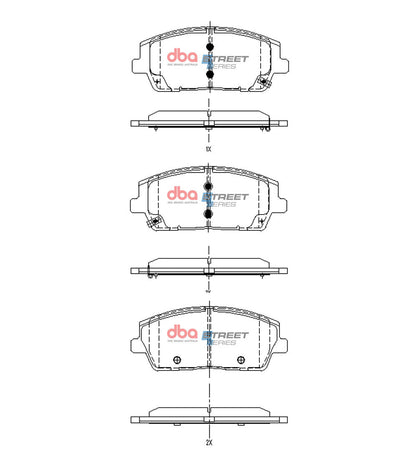 2023-2024 Hyundai Santa Cruz & More | DBA SS Street Series Brake Pads [Front] | DB15169SS