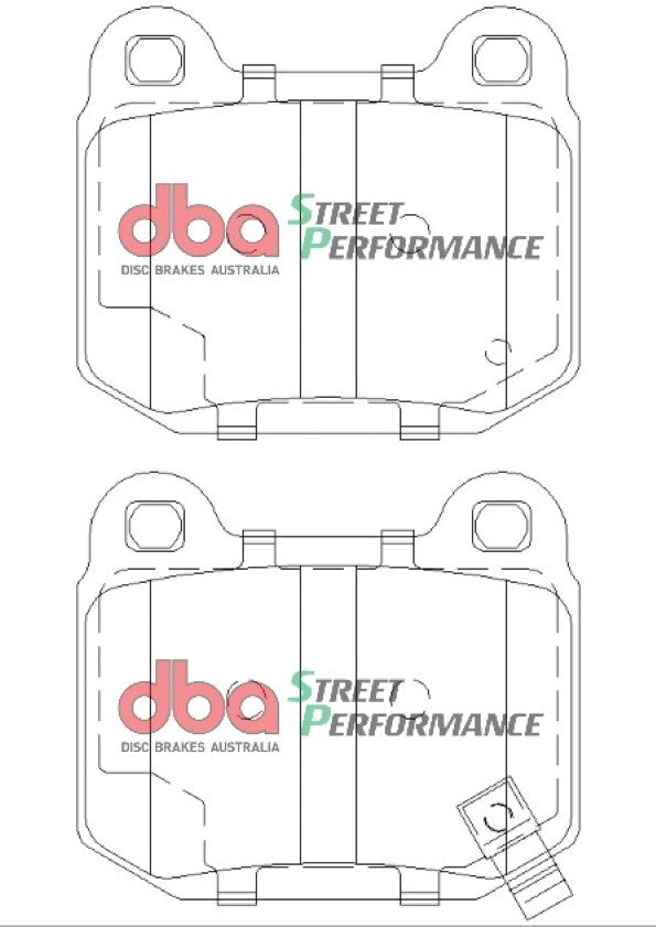 2003-2008 Subaru Impreza & More | DBA SP Street Series Brake Pads [Rear] | DB1521SP