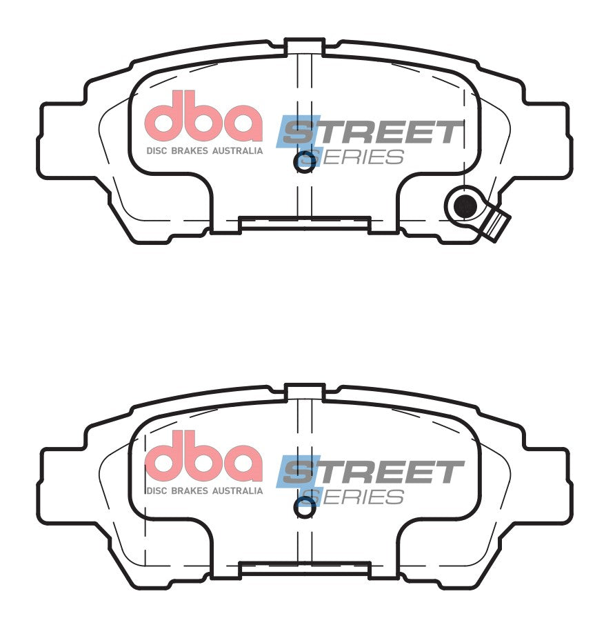 2004-2008 Toyota Sienna & More | DBA SS Street Series Brake Pads [Rear] | DB1660SS