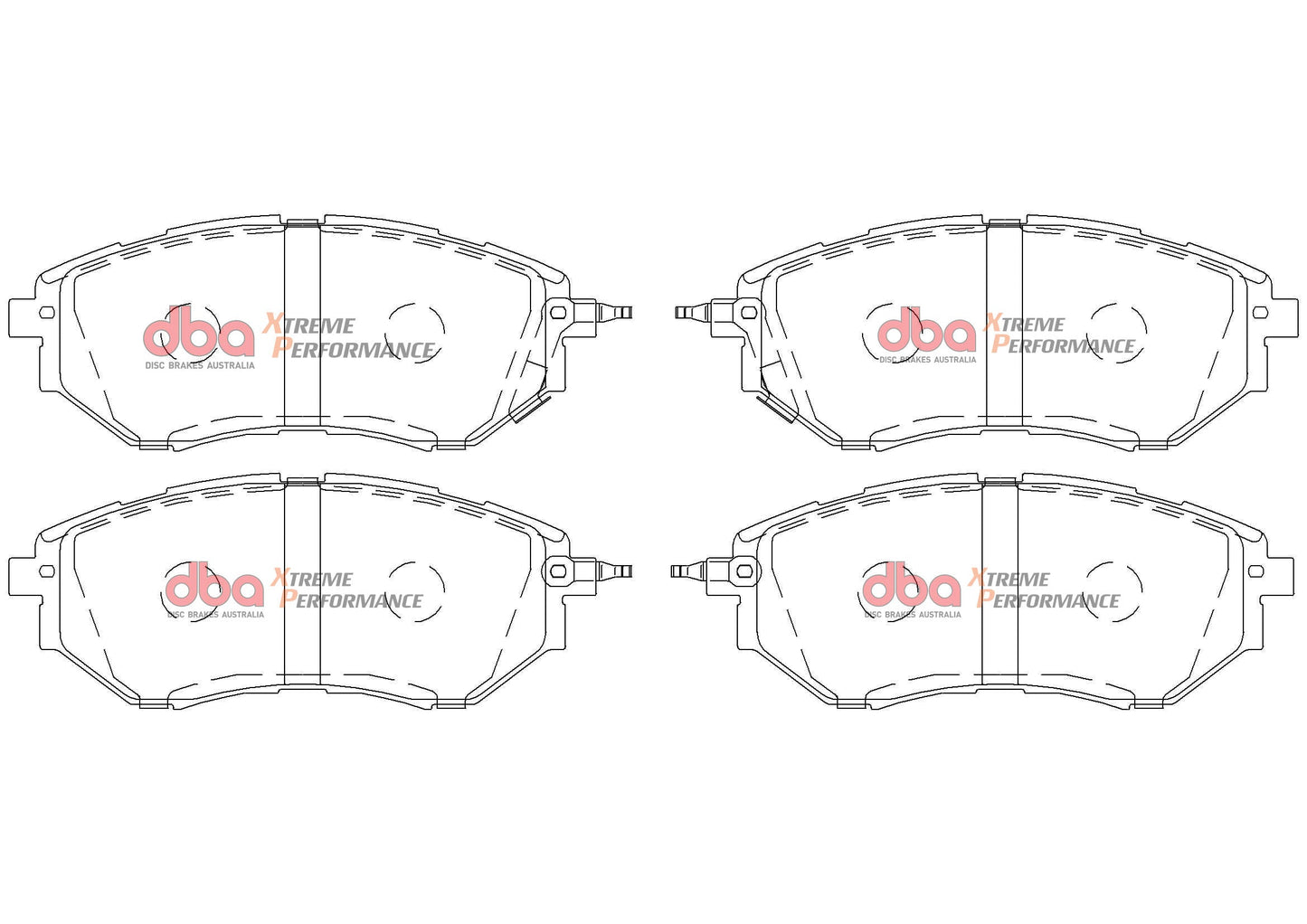 2005-2008 Subaru Legacy & More | DBA XP Street Series Brake Pads [Front] | DB1722XP