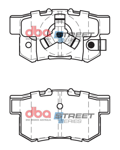 2007-2012 Acura RDX & More | DBA SS Street Series Brake Pads [Rear] | DB1728SS