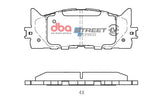 2013-2018 Toyota Avalon & More | DBA SSEV Street Series Brake Pads [Front] | DB1800SSEV
