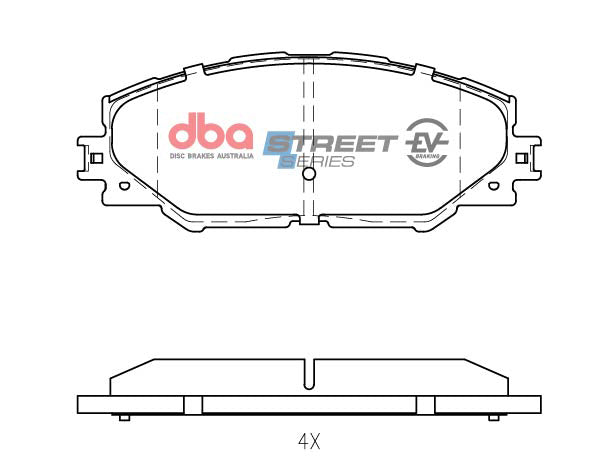 2016-2019 Toyota Mirai & More | DBA SSEV Street Series Brake Pads [Front] | DB1801SSEV