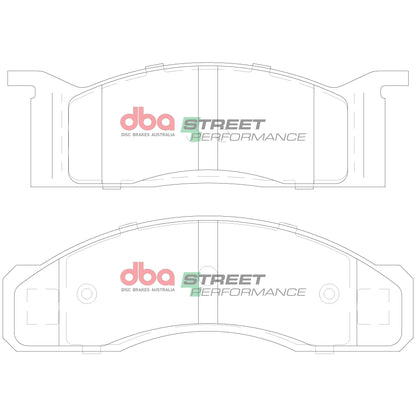 1970-1971 Ford Ranchero & More | DBA SP Street Series Brake Pads [Front] | DB1807SP