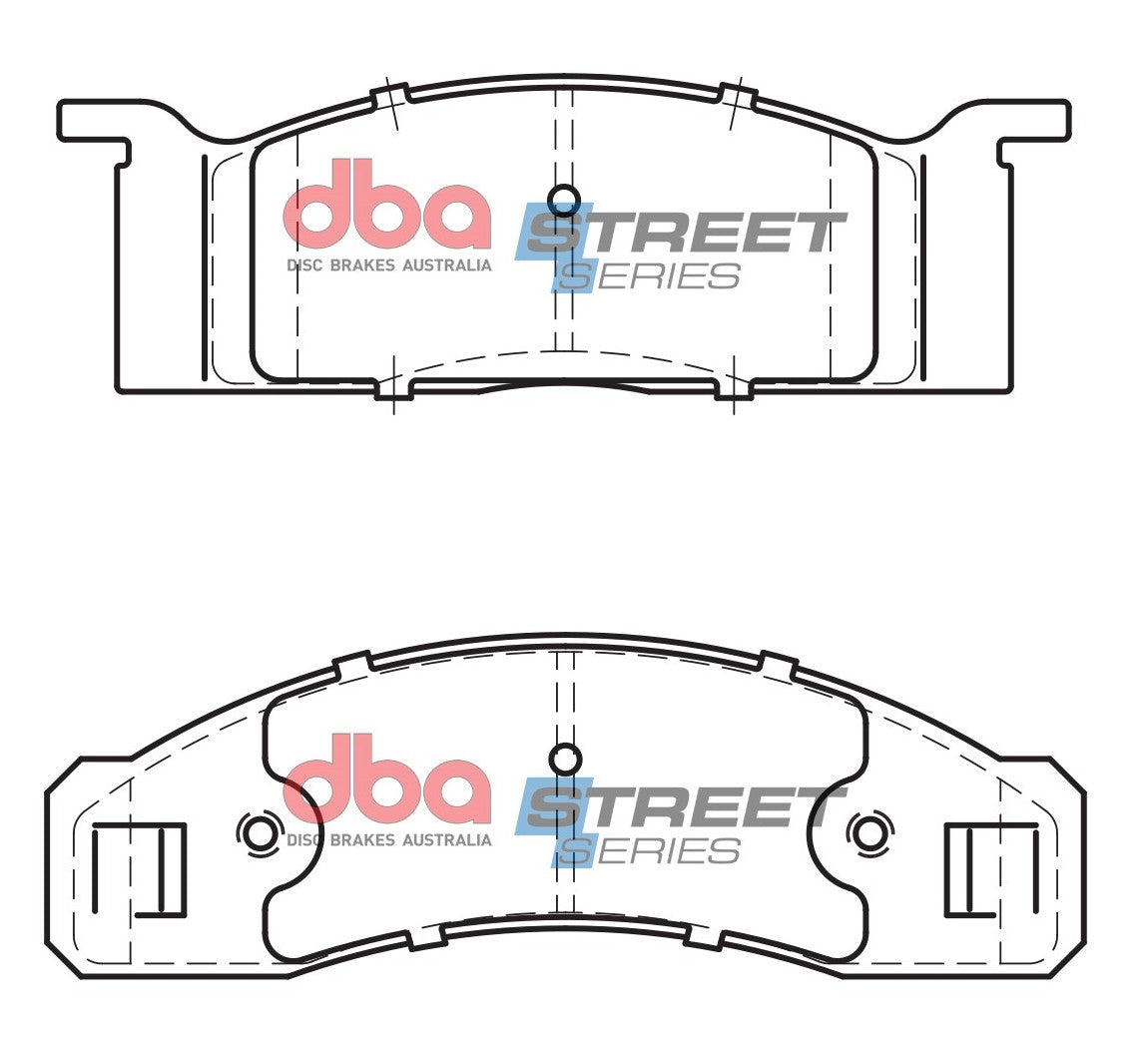 1970-1971 Ford Ranchero & More | DBA SS Street Series Brake Pads [Front] | DB1807SS