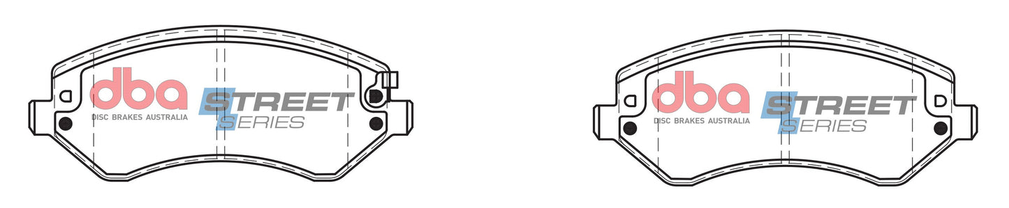 2002-2007 Chrysler Town & Country & More | DBA SS Street Series Brake Pads [Front] | DB1828SS