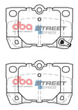 2007-2011 Lexus GS350 & More | DBA SS Street Series Brake Pads [Rear] | DB1854SS