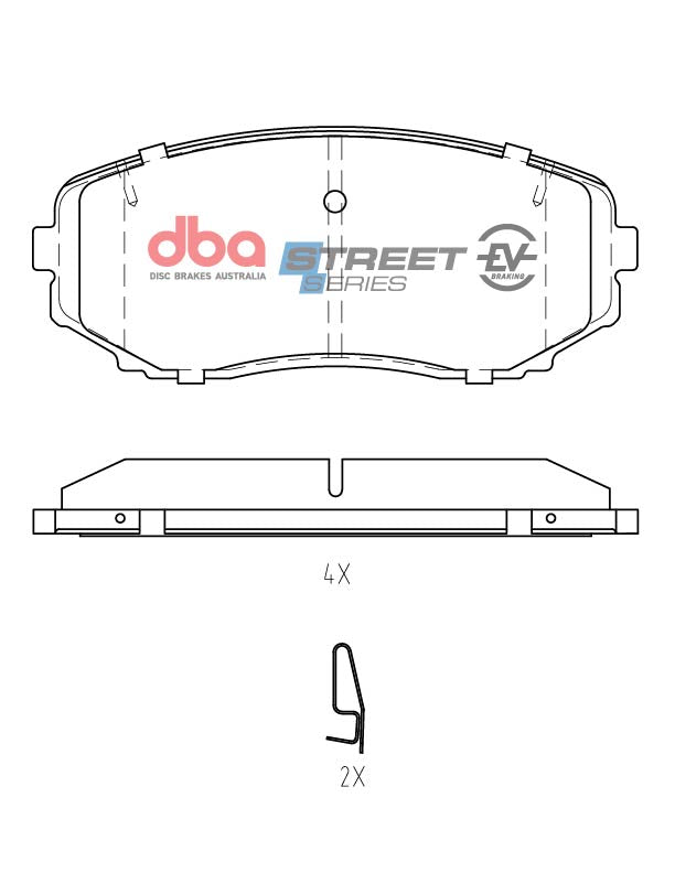 2007-2012 Mazda CX-7 & More | DBA SSEV Street Series Brake Pads [Front] | DB1916SSEV