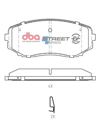 2007-2012 Mazda CX-7 & More | DBA SSEV Street Series Brake Pads [Front] | DB1916SSEV